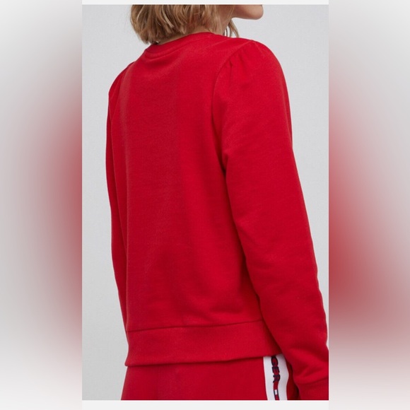 DKNY Women’s puff sleeve Sequin logo Graphic sweatshirt - Picture 4 of 10